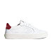 Womens leisure shoes Cariuma SALVAS White Premium Leather Ice Logo Metallic Red Sneaker