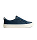 Mens leisure shoes Cariuma OCA Low Dark Denim Premium Leather Sneaker