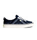 Mens leisure shoes Cariuma OCA Low Navy Bandana Canvas Sneaker