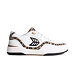 Womens leisure shoes Cariuma UBA White Leather Leopard Print Suede Black Logo Sneaker