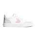 Mens leisure shoes Cariuma VALLELY White Leather Vintage White Suede Blush Pink Logo Sneaker