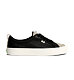 Womens leisure shoes Cariuma OCA Low Black Premium Leather Cloud Grey Suede Sneaker