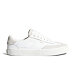 Womens leisure shoes Cariuma TOCA White Premium Leather Smoke White Suede Sneaker