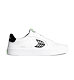 Mens leisure shoes Cariuma SALVAS White Leather Black Logo Sneaker