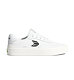 Mens leisure shoes Cariuma LUAN PRO White Premium Leather Black Logo Sneaker