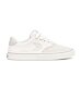 Womens leisure shoes Cariuma NAIOCA PRO Stripe Suede and Canvas Smoke White