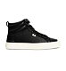 Womens leisure shoes Cariuma OCA Therma High Black Premium Leather Sneaker