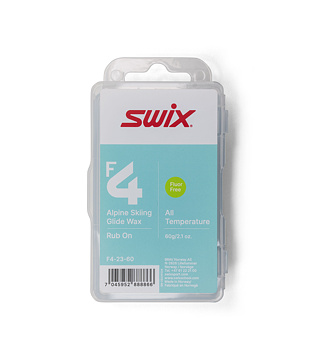 Glide wax Swix F4 Glidewax Rub-on w/cork 60g