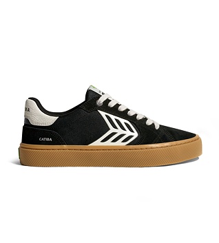 Womens leisure shoes Cariuma CATIBA PRO 2.0 Suede and Cordura Gum Black