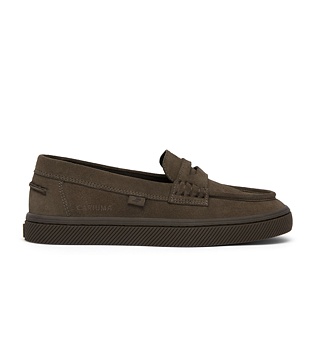 Womens leisure shoes Cariuma CAJU Loafer Teak Brown Suede