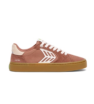 Womens leisure shoes Cariuma CATIBA PRO 2.0 Suede and Cordura Gum Mocha Mousse