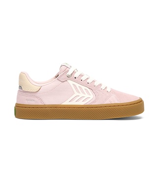 Mens leisure shoes Cariuma CATIBA PRO 2.0 Suede and Cordura Gum Pale LiLac