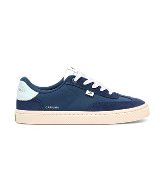 Womens leisure shoes Cariuma TOCA Nylon and Suede Bright Navy