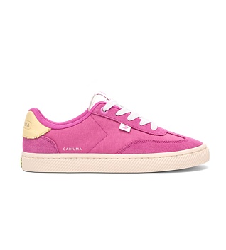 Mens leisure shoes Cariuma TOCA Nylon and Suede Rose Violet