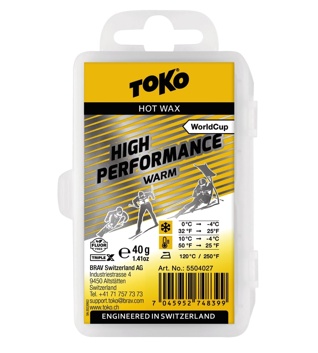 Glide wax Toko High Performance Warm 40g
