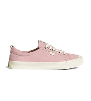 Mens leisure shoes Cariuma OCA Low Rose Canvas Sneaker