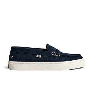 Mens leisure shoes Cariuma CAJU Loafer Navy Suede