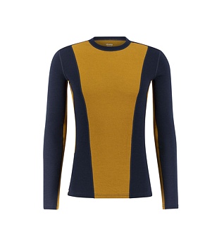 Mens merino T-shirt Ulvang Peak Map long sleeve T-shirt