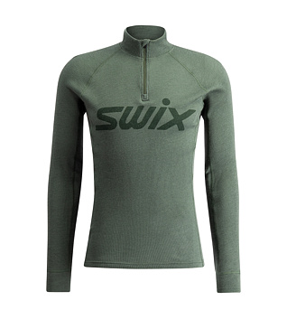 Mens functional T-shirt Swix RaceX Merino Half Zip M