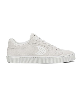 Womens leisure shoes Cariuma SALVAS All Smoke White Suede Sneaker