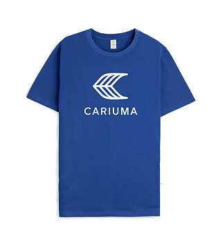 Triko Cariuma T-Shirt Dazzling Blue with Off-White Logo