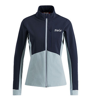 Womens functional sweatshirt Swix Pace Hybrid Full Zip Midlayer W