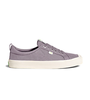 Womens leisure shoes Cariuma OCA Low Mystic Grey Canvas Sneaker
