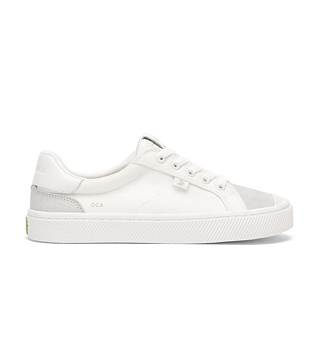 Womens leisure shoes Cariuma OCA 2.0 Nylon and Suede Warm White