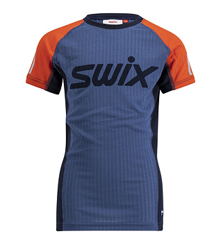 Junior functional T-shirt Swix Roadline RaceX Short Sleeve Jr
