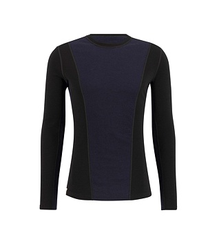 Mens merino T-shirt Ulvang Peak Map long sleeve T-shirt