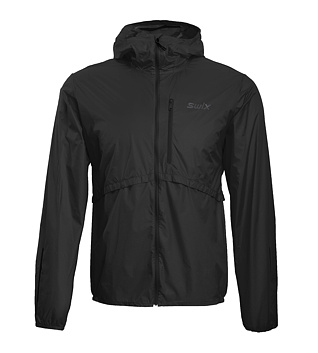 Mens running jacket Swix Pace Wind Light Hooded Jacket M