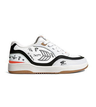 Pánské volnočasové boty Cariuma Simpsons UBA White Leather Bart Skateboard Sneaker