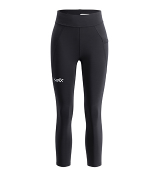 Womens Running Pants Swix Pace High Waist Cropped Tights W