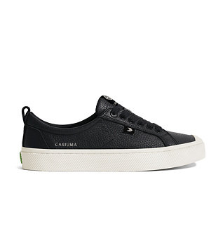 Pánské volnočasové boty Cariuma OCA Low Black Premium Leather Sneaker