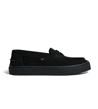 Womens leisure shoes Cariuma CAJU Loafer All Black Suede