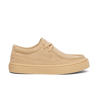 Mens leisure shoes Cariuma TECO All Latte Suede Sneaker