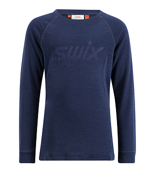 Junior functional T-shirt Swix RaceX Merino Long Sleeve Jr