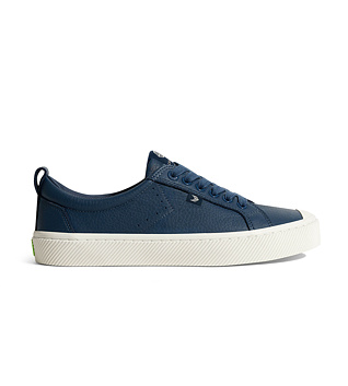 Pánské volnočasové boty Cariuma OCA Low Dark Denim Premium Leather Sneaker