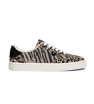 Dámské volnočasové boty Cariuma TOCA Zebra Leopard Print Suede Sneaker