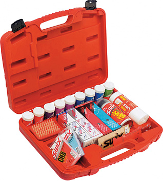 Case with waxes Swix Small Wax Case Nordic, Filled