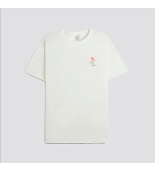 Cariuma T-Shirt Off-White Floral Skateboard