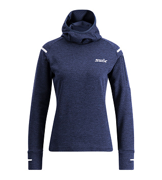 Womens functional sweatshirt Swix Pace Midlayer Hooded W