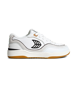 Mens leisure shoes Cariuma UBA Gum White Leather Black Logo Sneaker