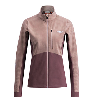 Womens functional sweatshirt Swix Pace Hybrid Full Zip Midlayer W