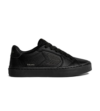 Mens leisure shoes Cariuma SALVAS All Black Premium Leather Sneaker