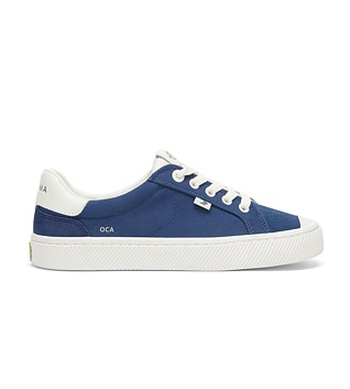 Womens leisure shoes Cariuma OCA 2.0 Nylon and Suede Bright Navy