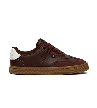 Pánské volnočasové boty Cariuma TOCA Coffee Brown Diamond Leather Brown Suede Sneaker