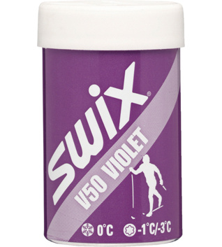 Kick wax Swix V50 Violet Hardwax 0°C, 43g