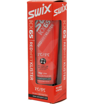 Klister Swix KX65 Red Klister +1°C to +5°C, 55g