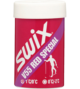 Kick wax Swix V55 Red Special Hardwax 0°C to +1°C, 43g